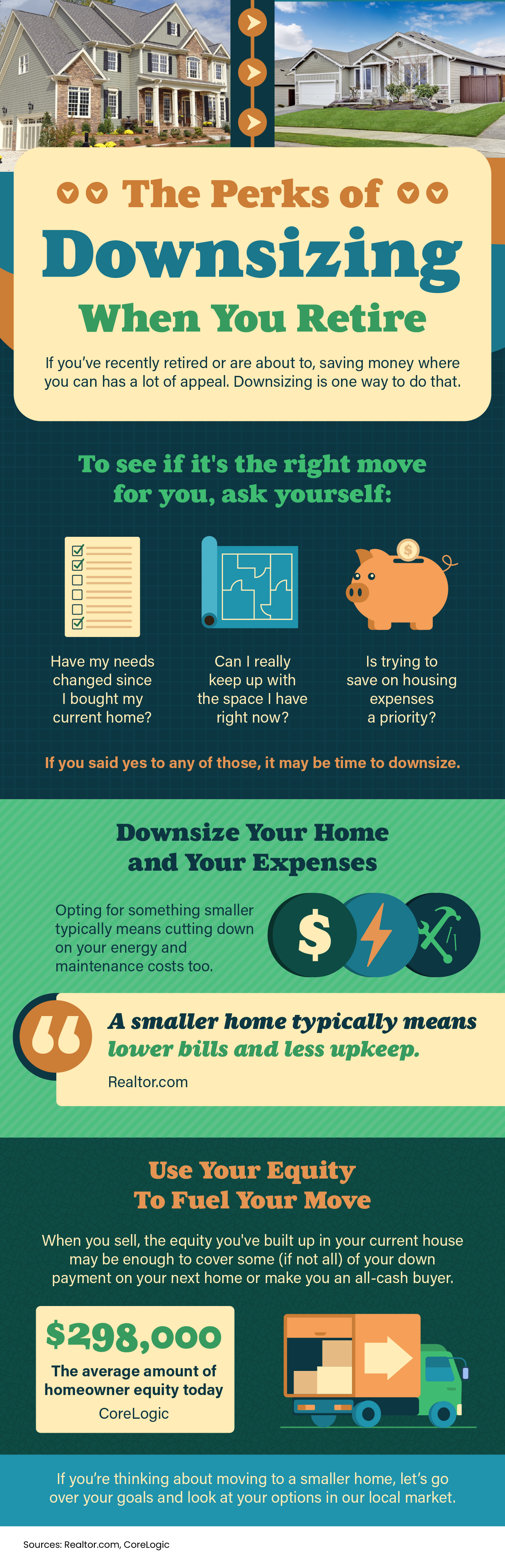 The Perks of Downsizing When You Retire [INFOGRAPHIC]