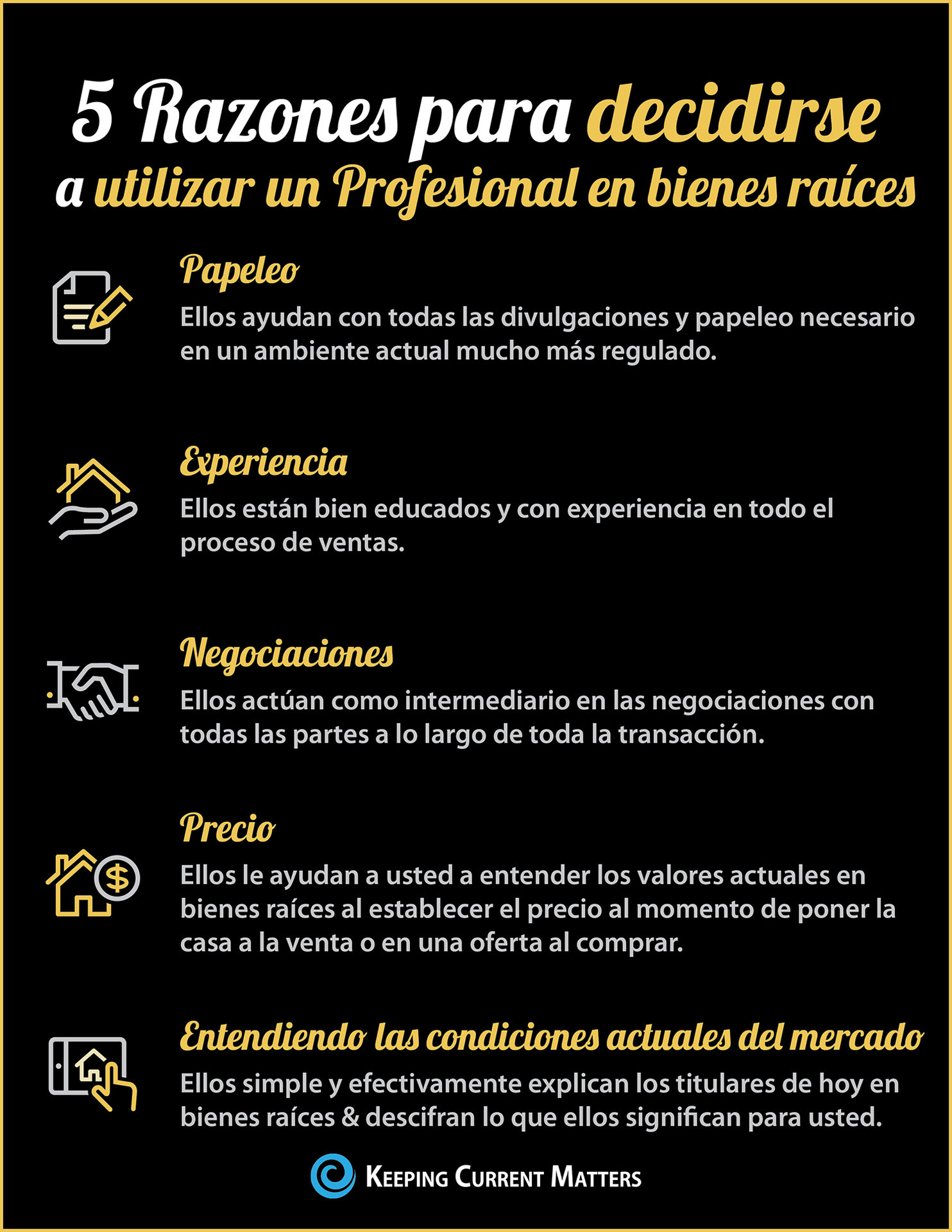 ¿Comprando o vendiendo en 2018? 5 razones para decidirse a contratar un profesional [Infografía]| Keeping Current Matters