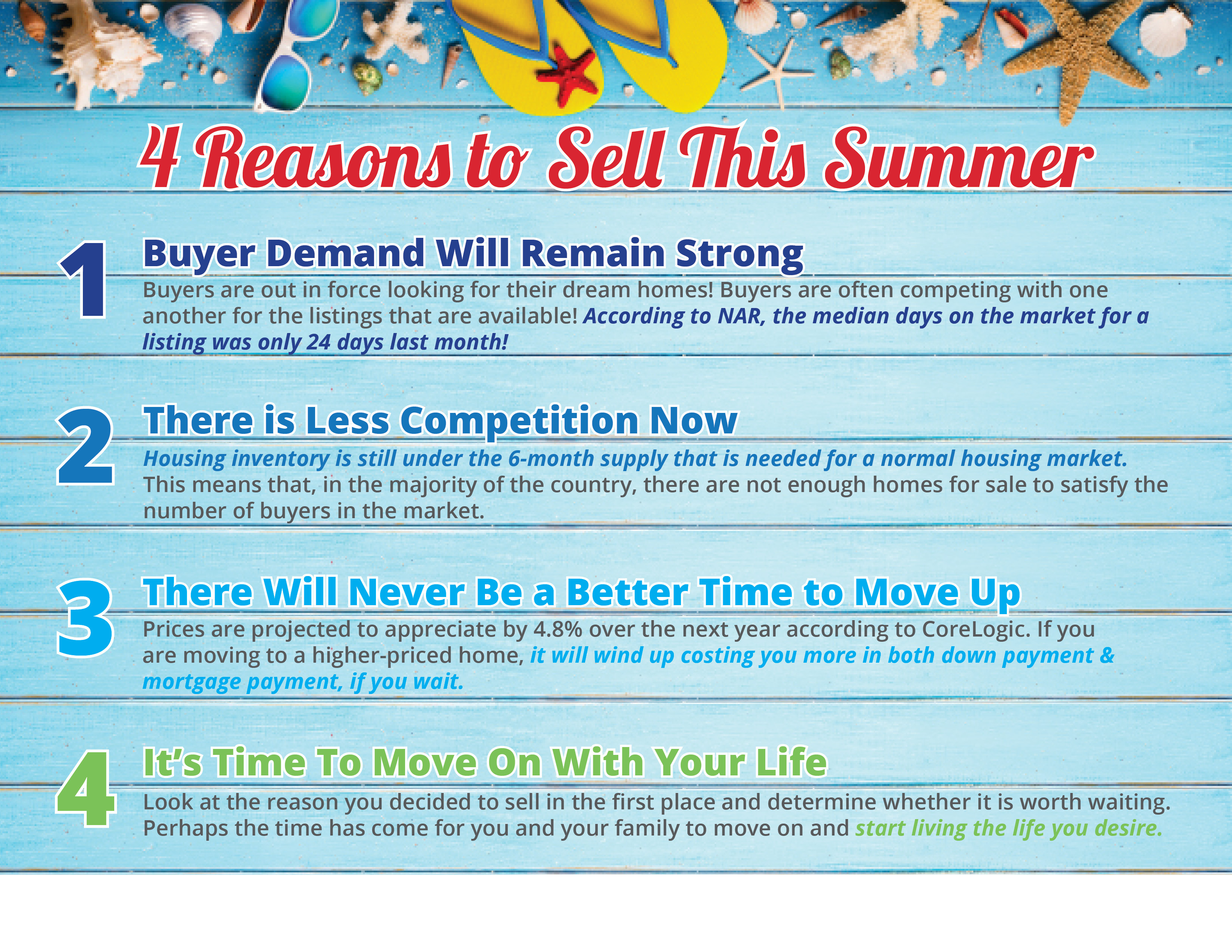 4 Reasons to Sell this Summer [INFOGRAPHIC] | Simplifying The Market