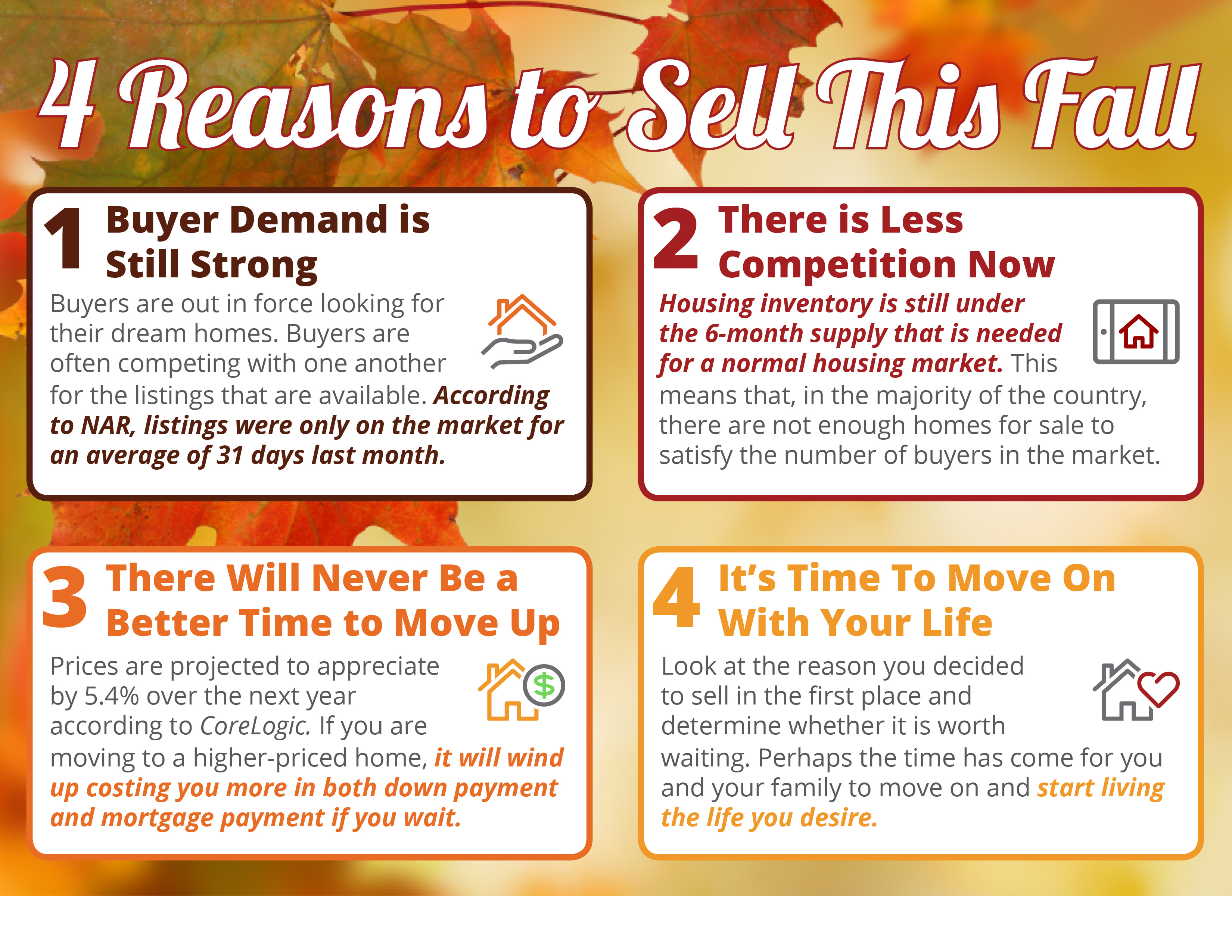 4 Reasons to Sell This Fall [INFOGRAPHIC] | Simplifying The Market