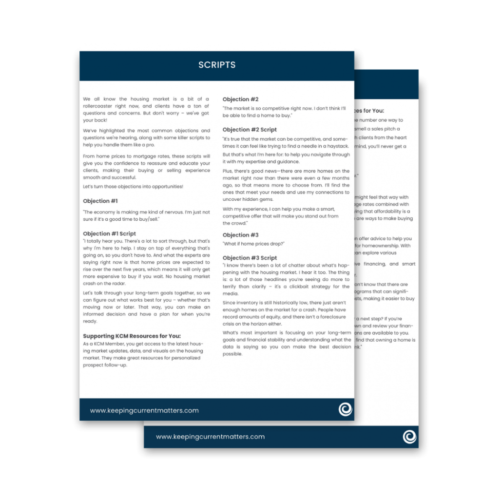 2 Mortgage Rate Scripts - 1 for Buyers and 1 for Sellers